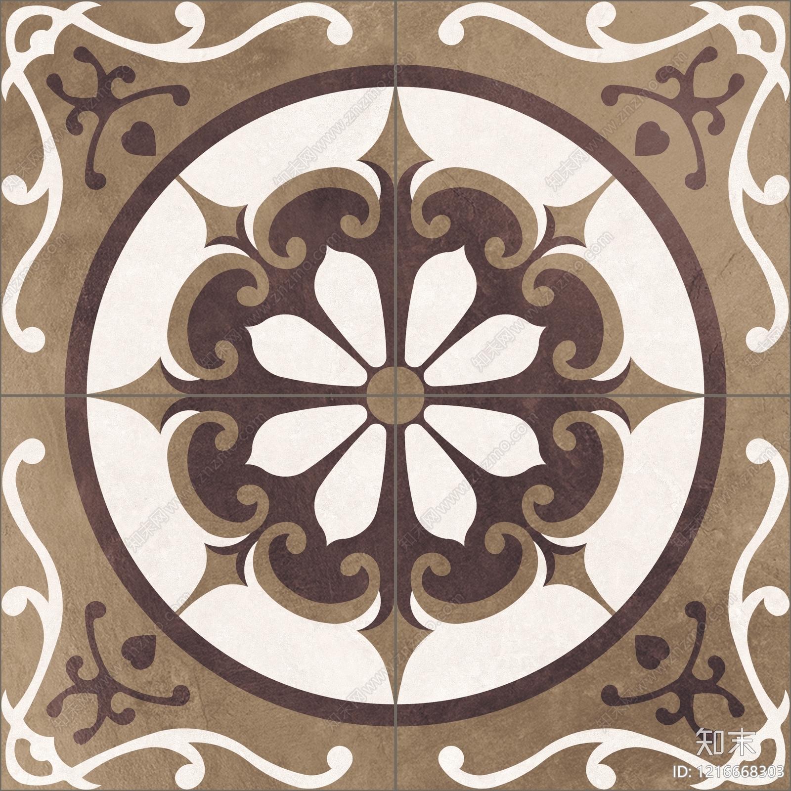 复古艺术砖贴图下载【ID:1216668303】