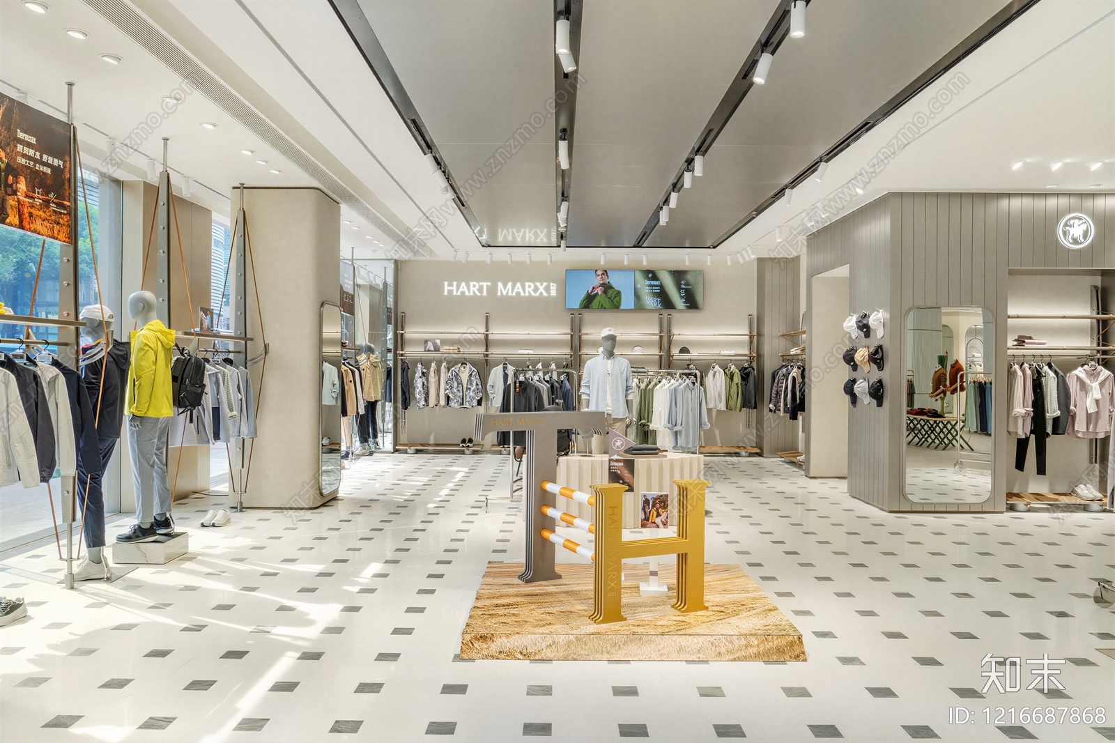 现代商铺贴图下载【ID:1216687868】