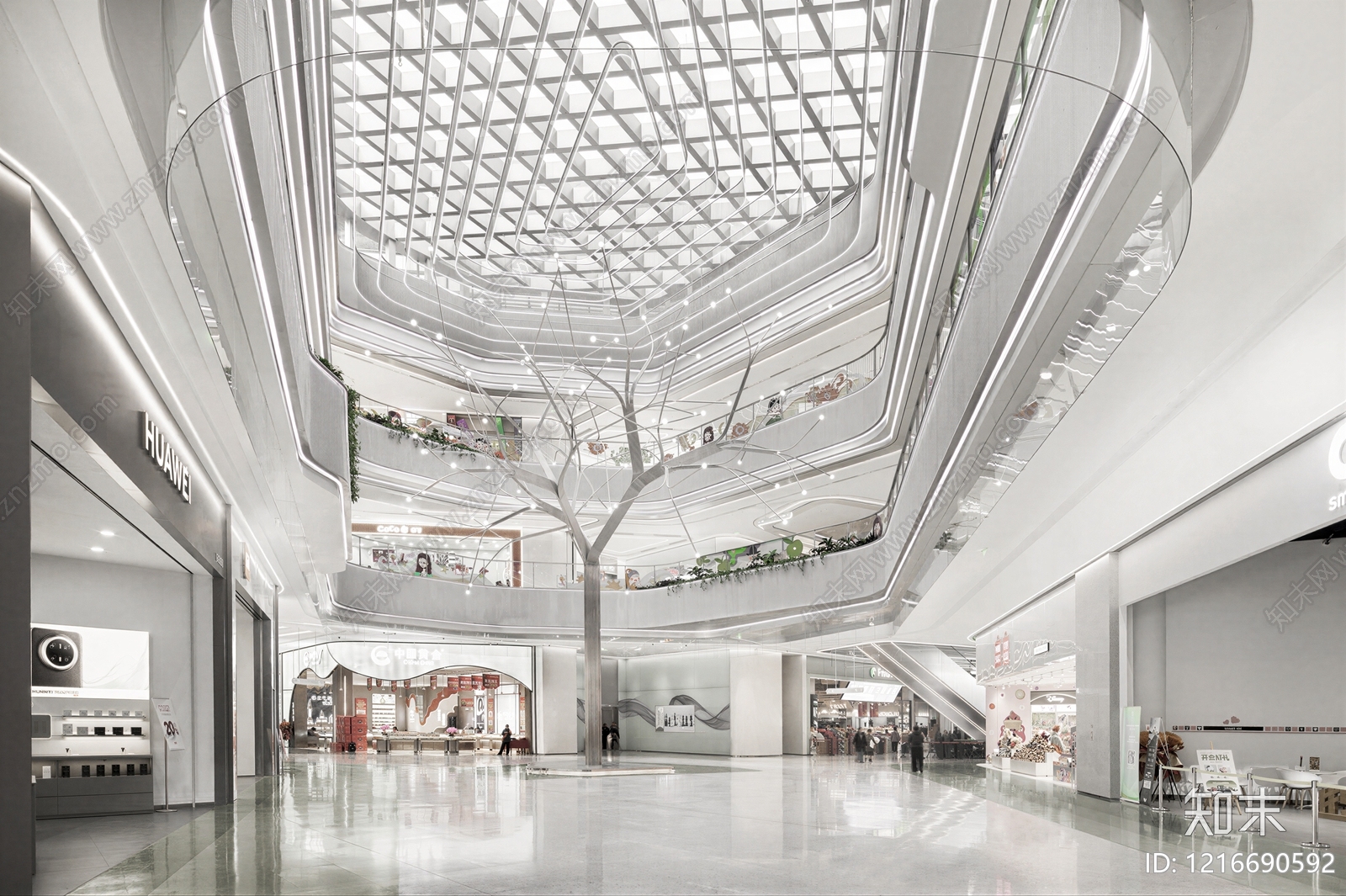 现代商场贴图下载【ID:1216690592】