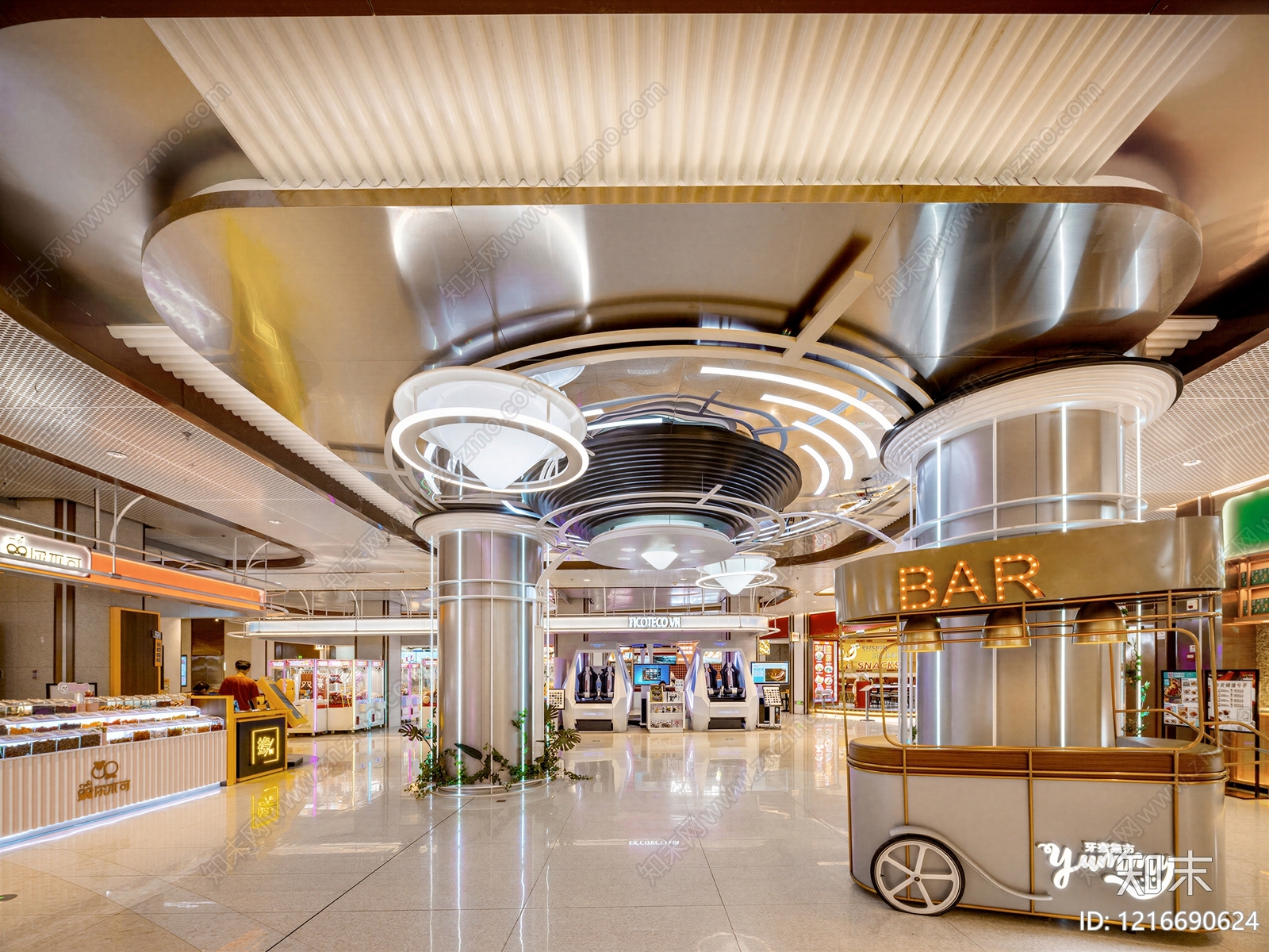 现代商场贴图下载【ID:1216690624】