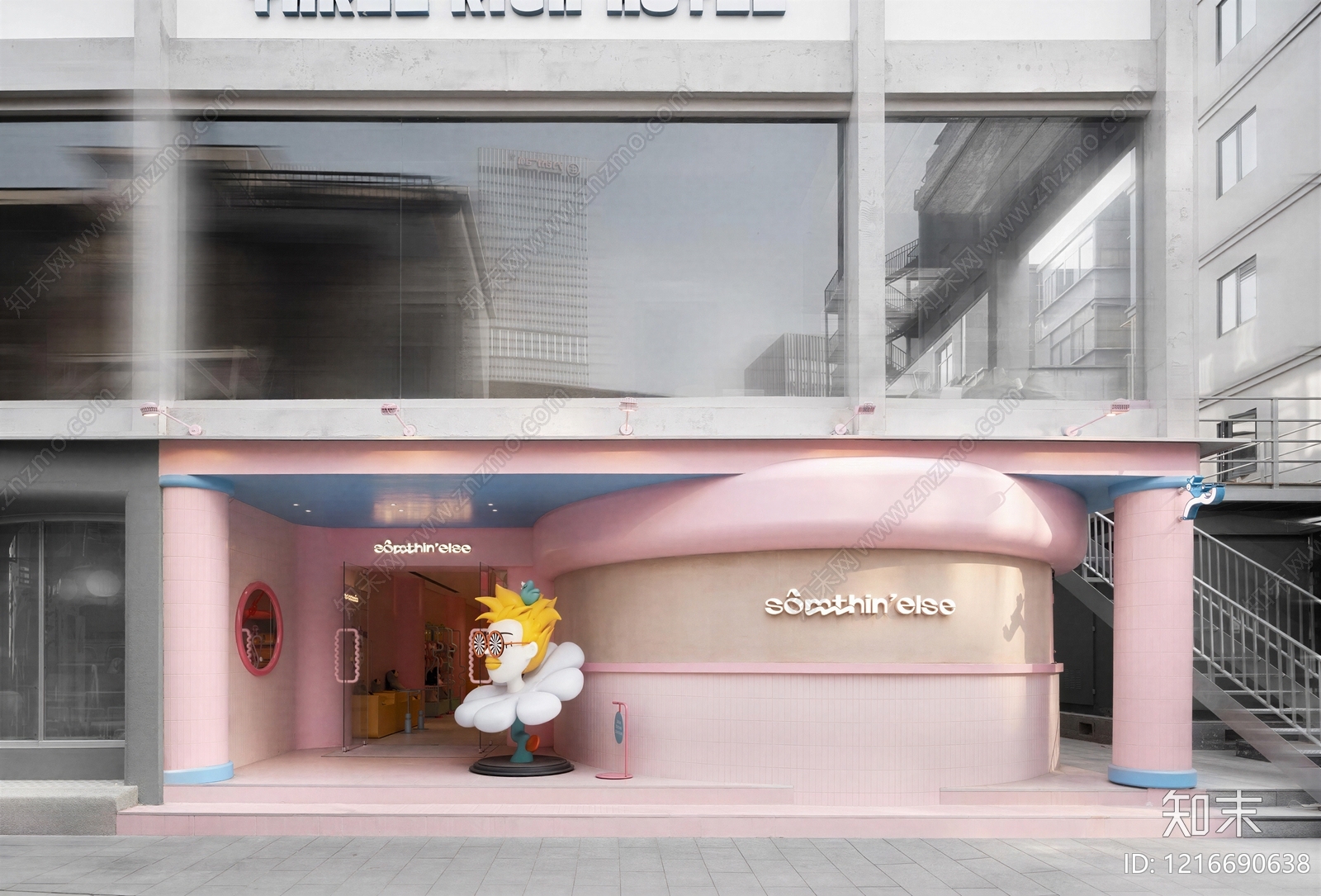 现代建筑外立面贴图下载【ID:1216690638】