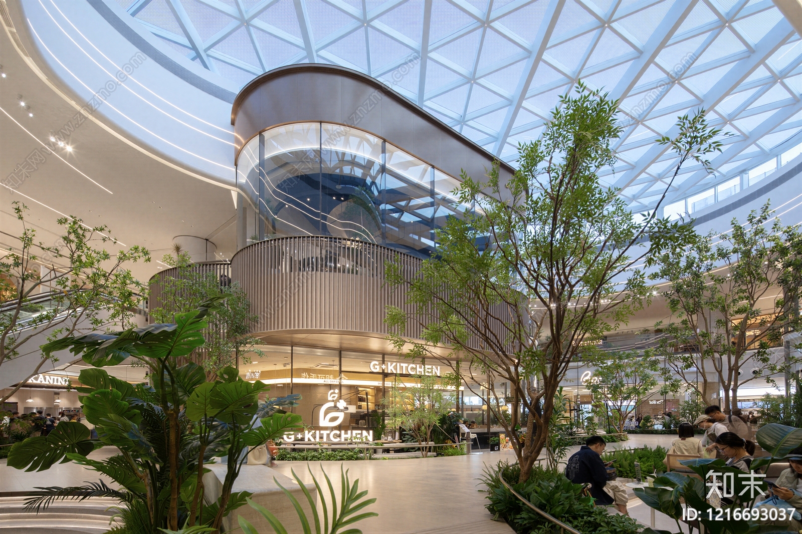 现代商场贴图下载【ID:1216693037】