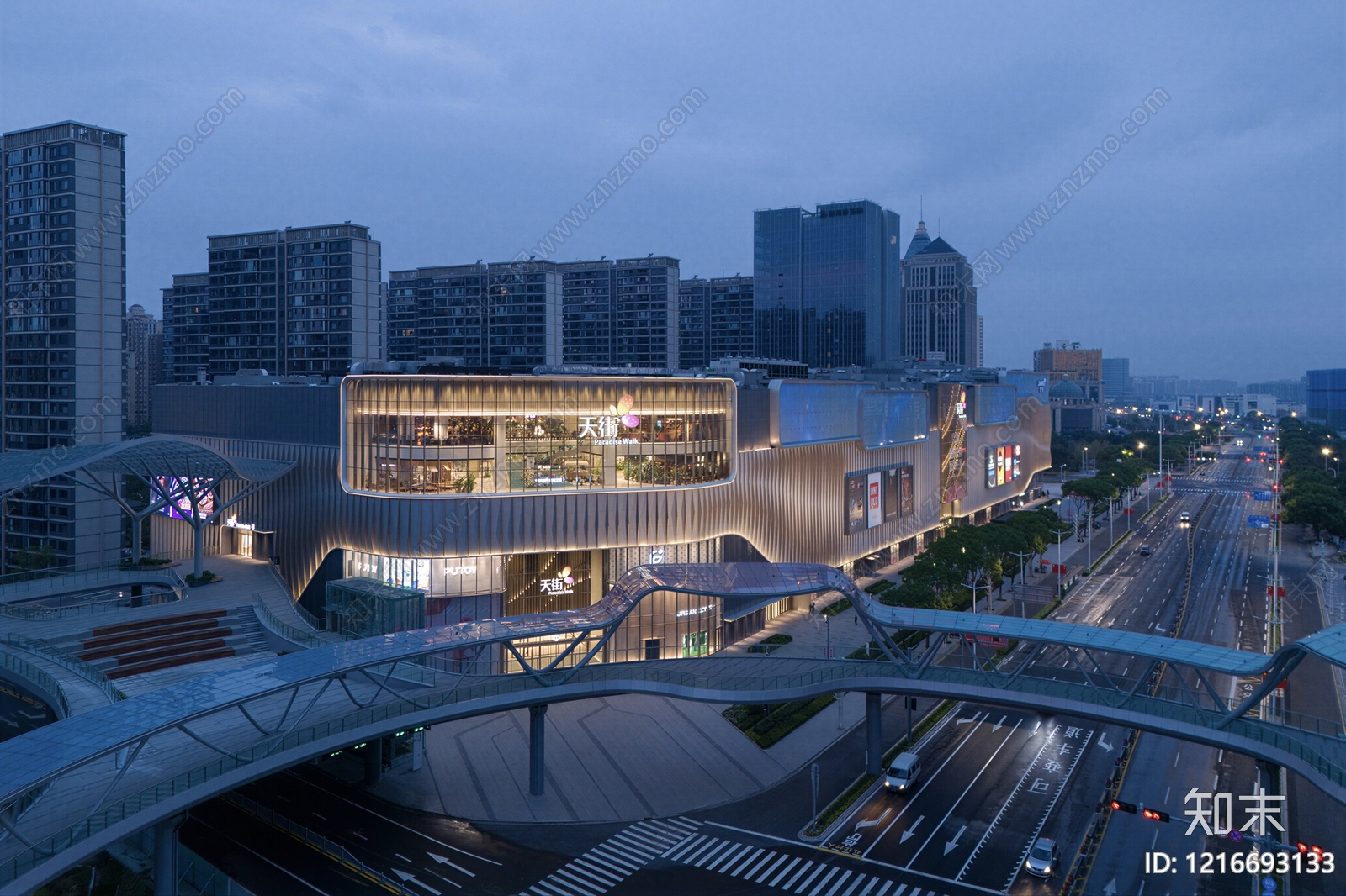 现代城市背景贴图下载【ID:1216693133】