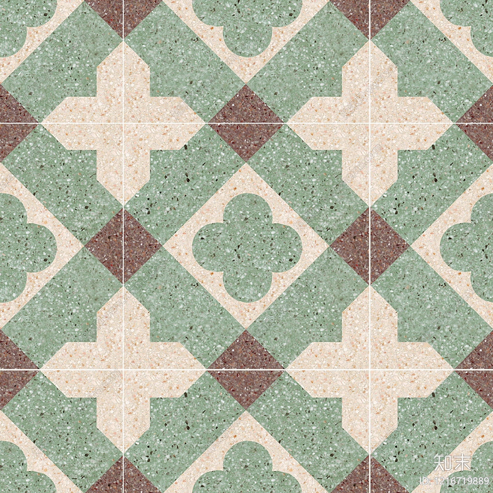 复古花纹砖贴图下载【ID:1216719889】