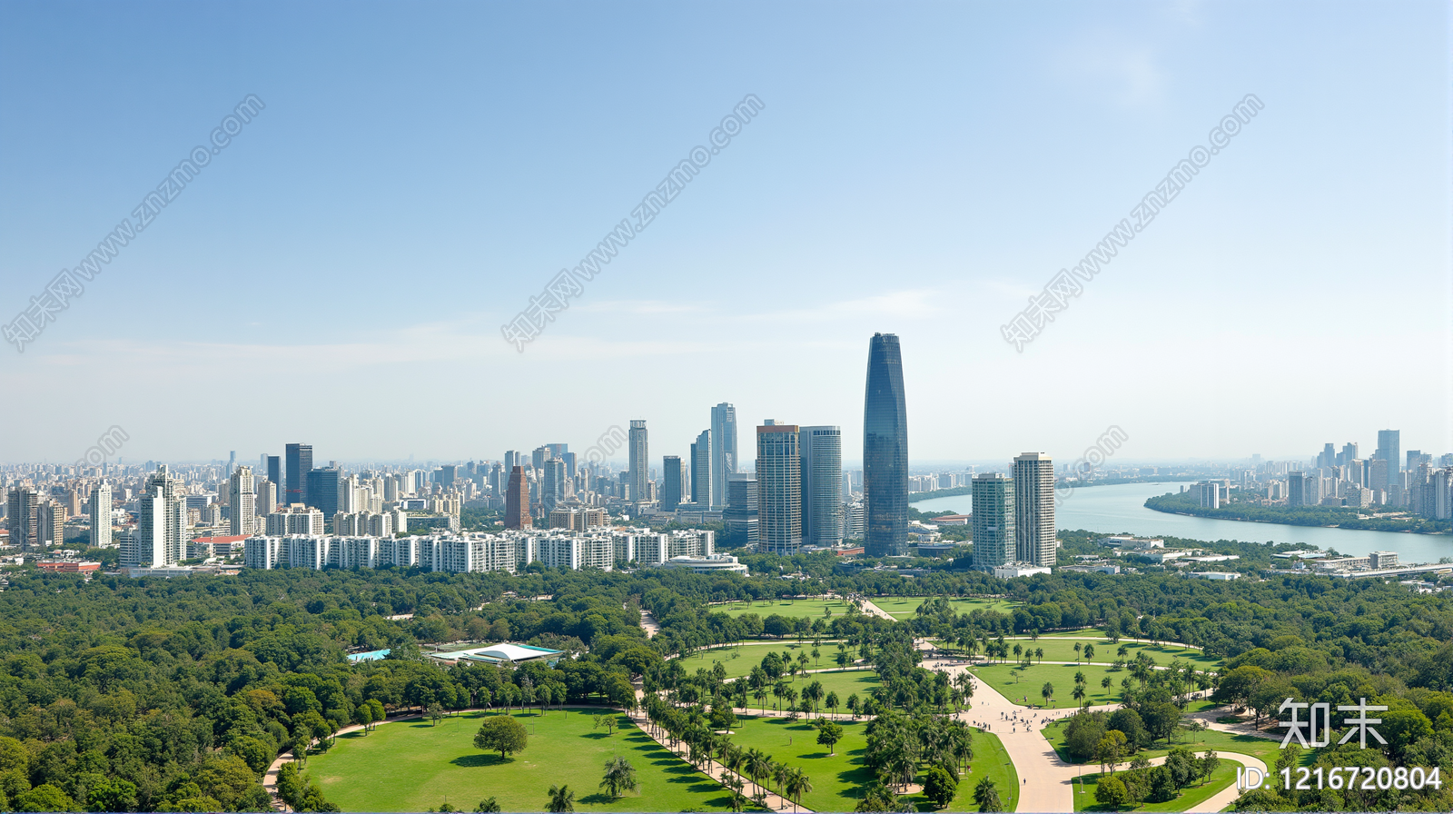 现代城市背景贴图下载【ID:1216720804】