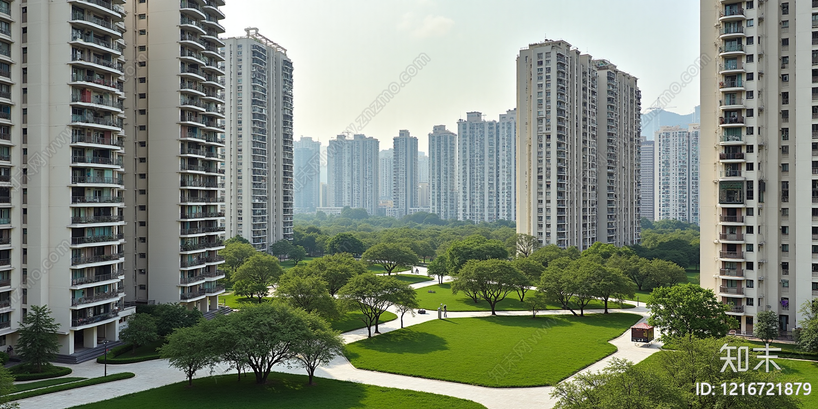 现代小区外景贴图下载【ID:1216721879】