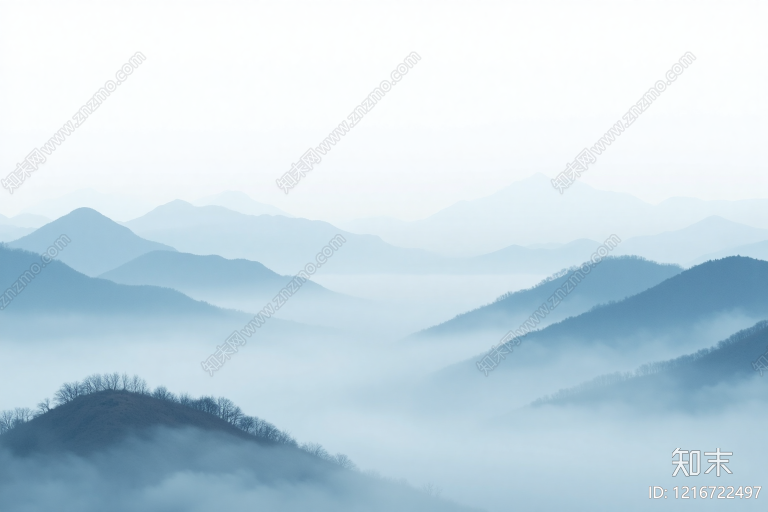 新中式壁画贴图下载【ID:1216722497】