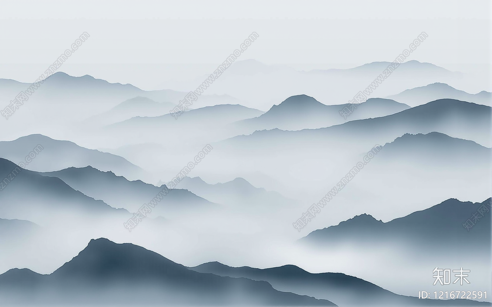 新中式壁画贴图下载【ID:1216722591】