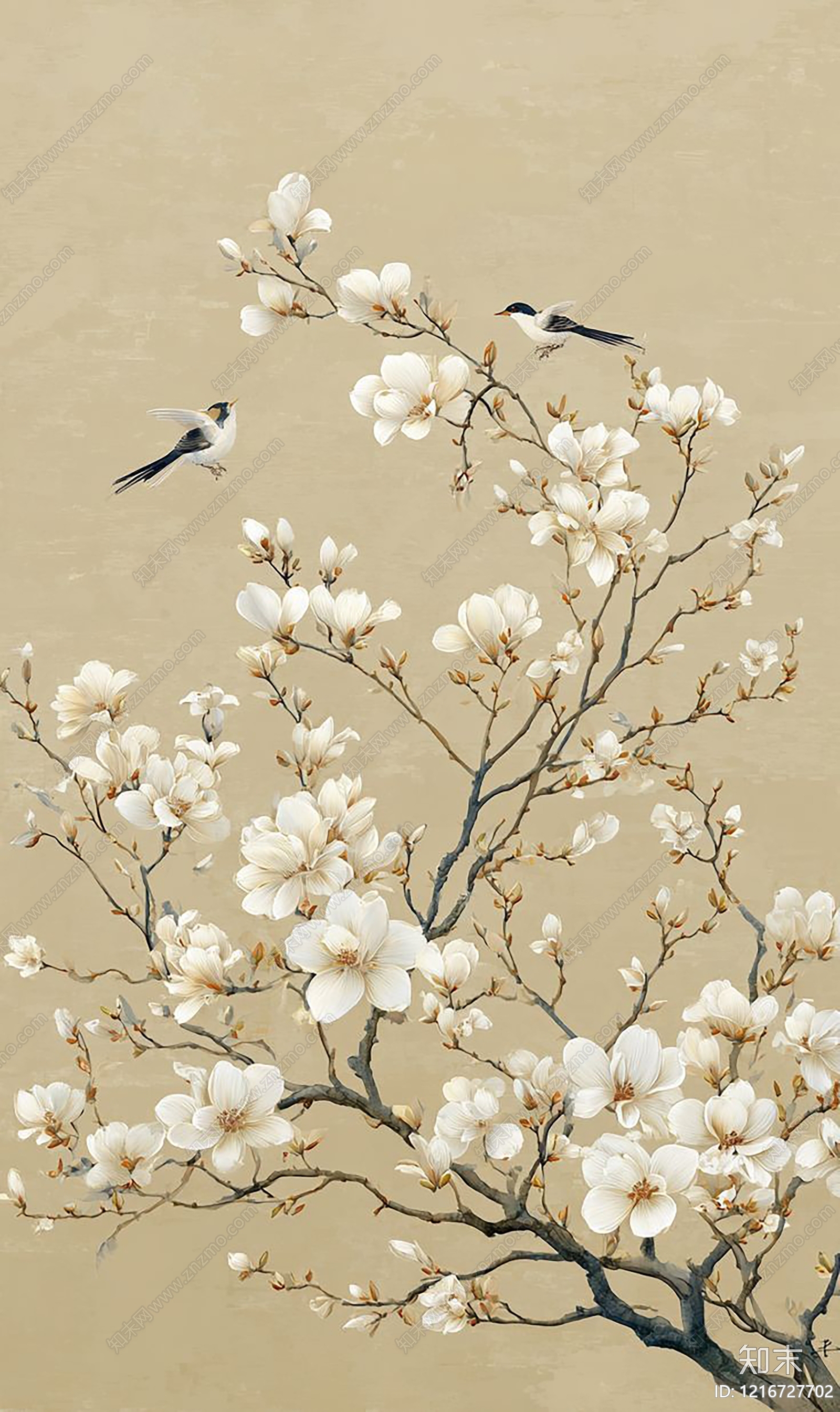 新中式其他挂画贴图下载【ID:1216727702】