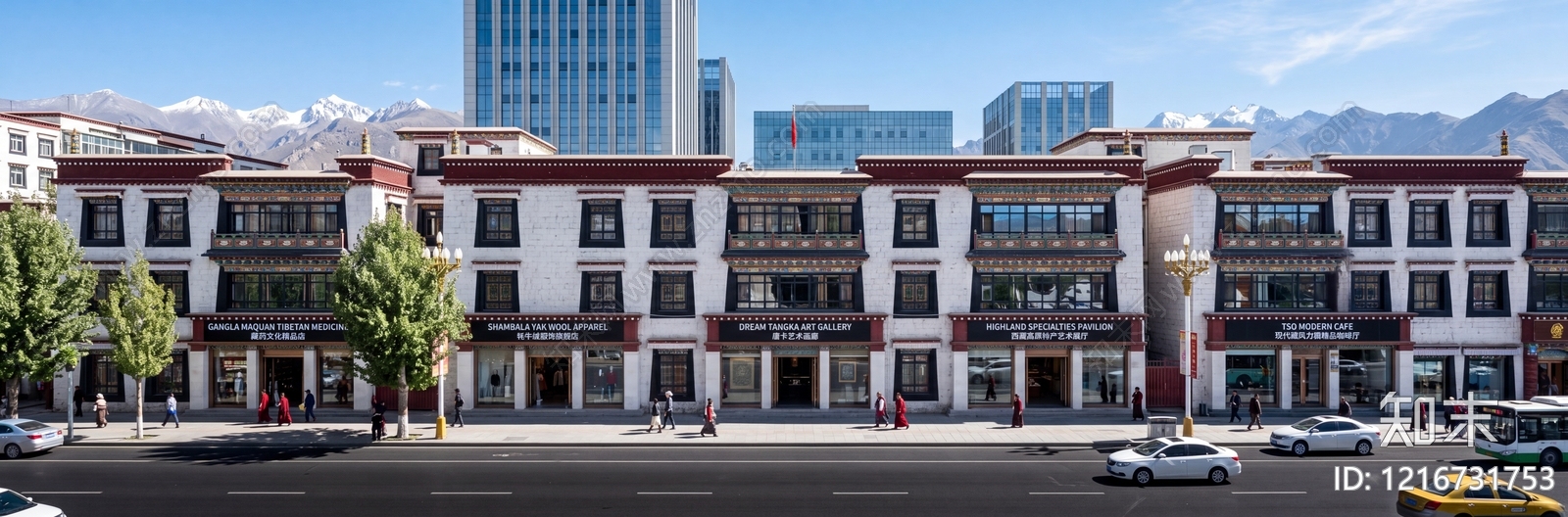 现代建筑外立面贴图下载【ID:1216731753】