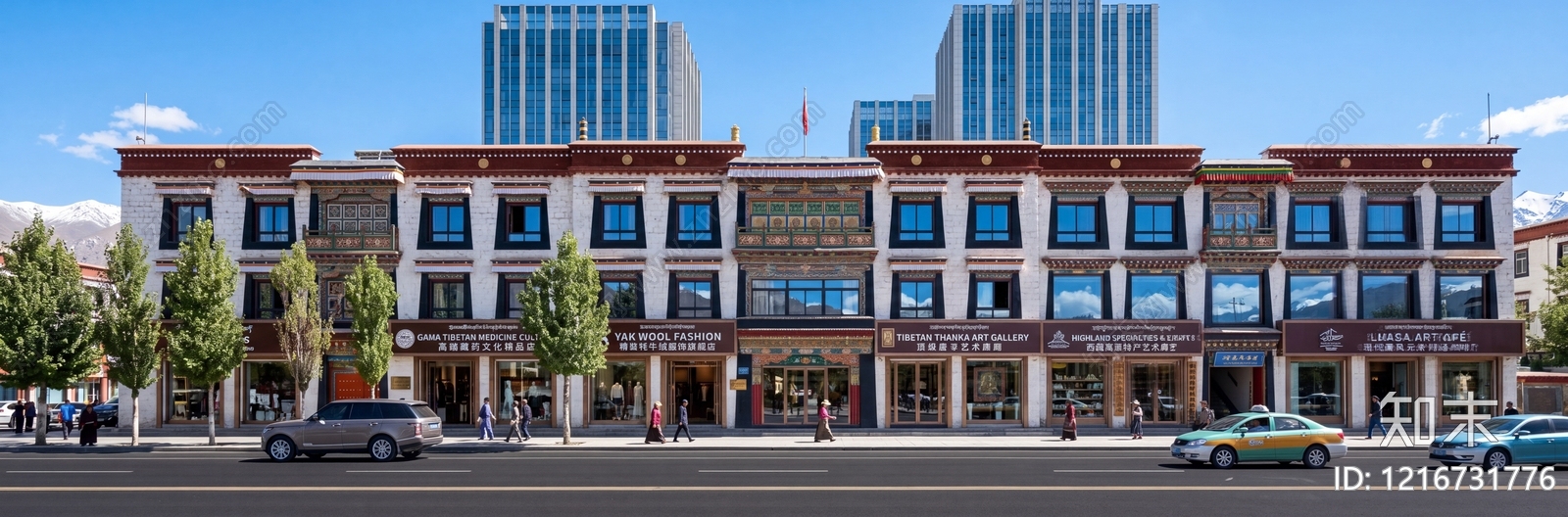 现代建筑外立面贴图下载【ID:1216731776】