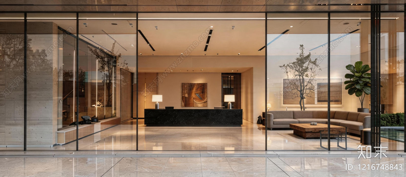 原木橱窗贴图下载【ID:1216748843】