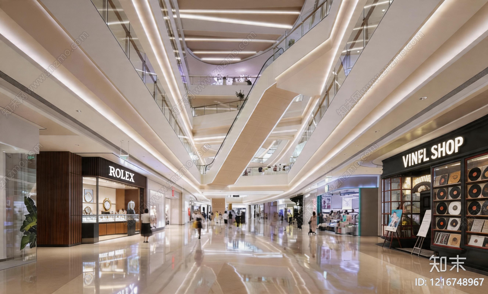 现代商场贴图下载【ID:1216748967】