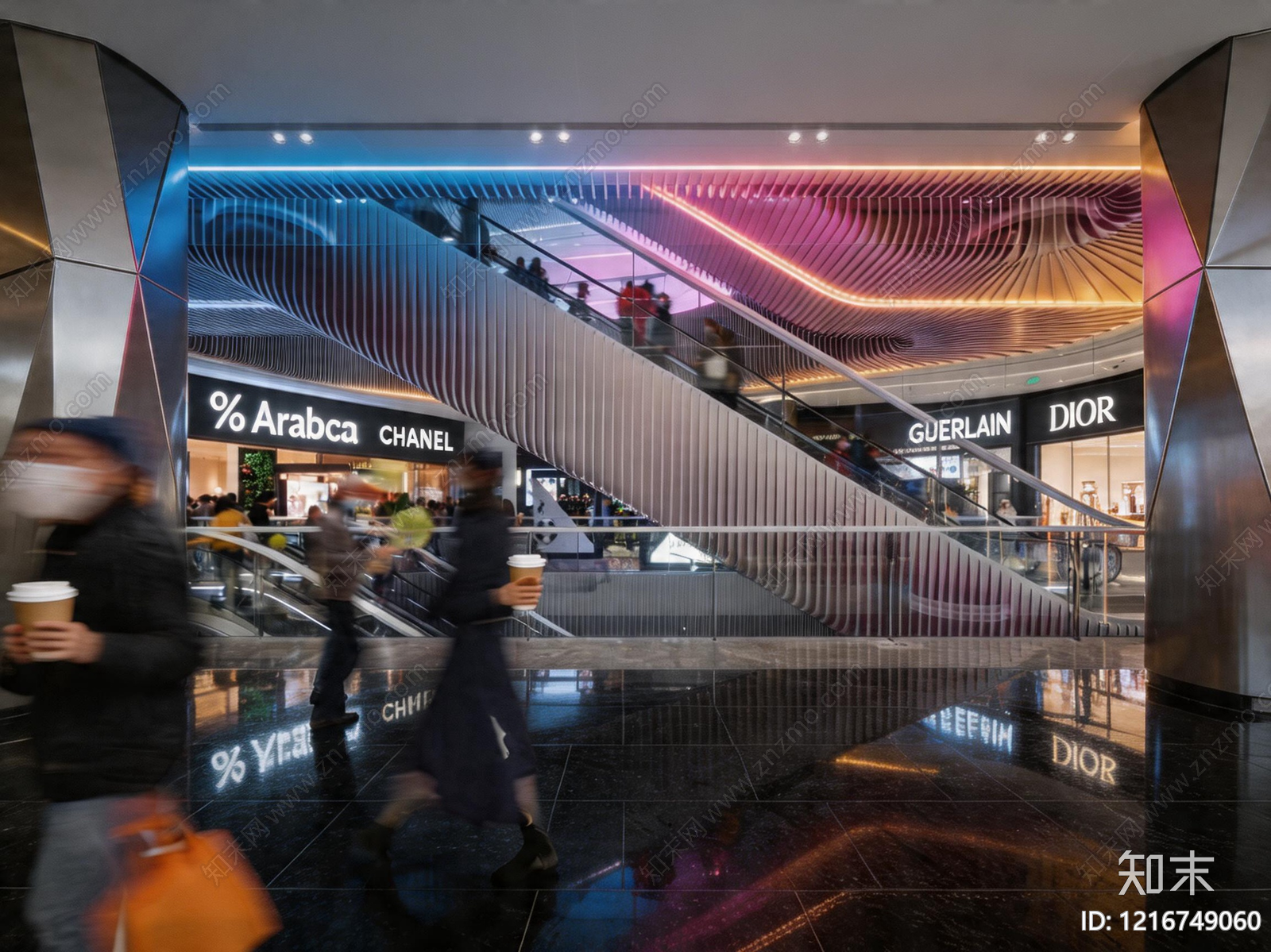 现代商场贴图下载【ID:1216749060】