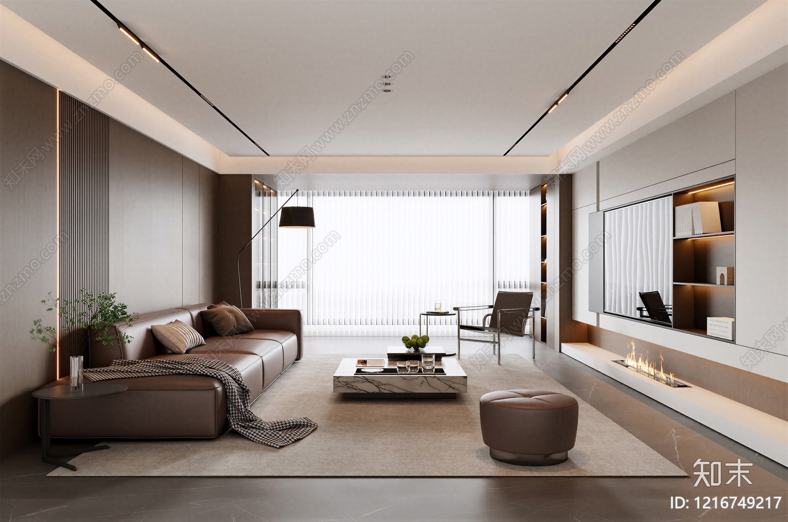 意式客厅贴图下载【ID:1216749217】