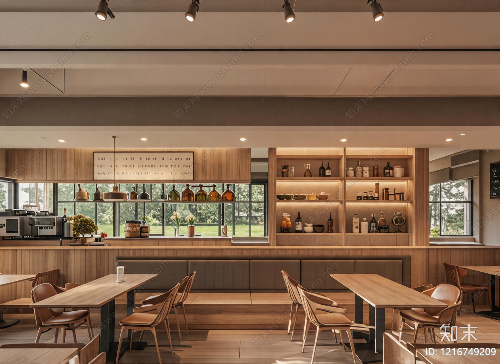 原木餐厅贴图下载【ID:1216749209】