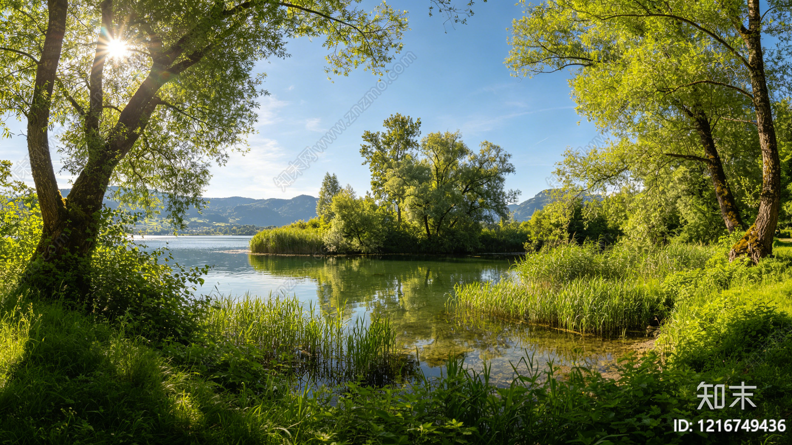 现代山水贴图下载【ID:1216749436】