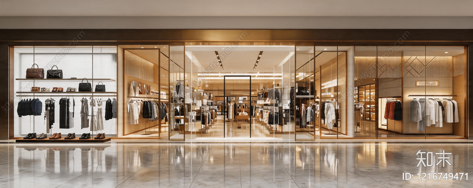 轻奢商铺贴图下载【ID:1216749471】