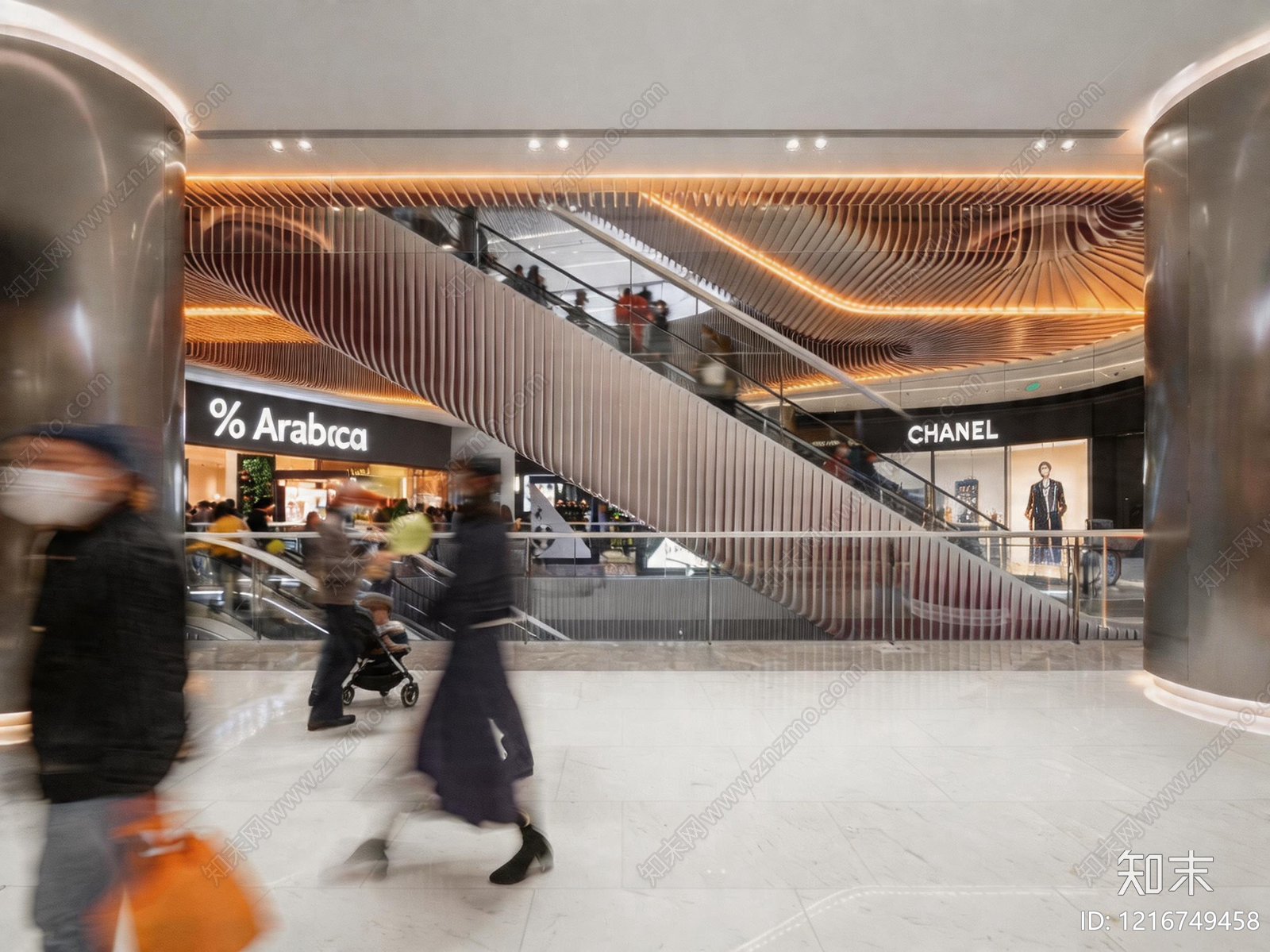 现代商场贴图下载【ID:1216749458】