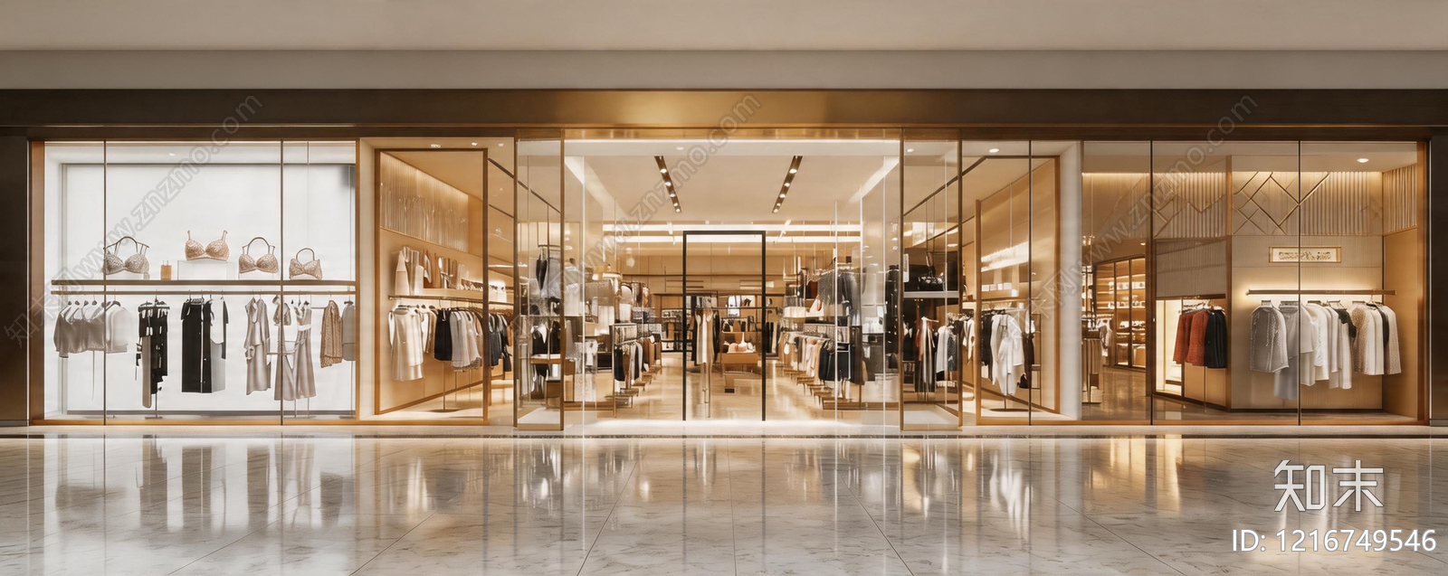 轻奢商铺贴图下载【ID:1216749546】