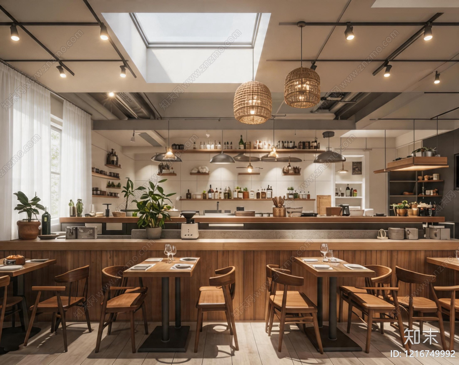 原木餐厅贴图下载【ID:1216749992】