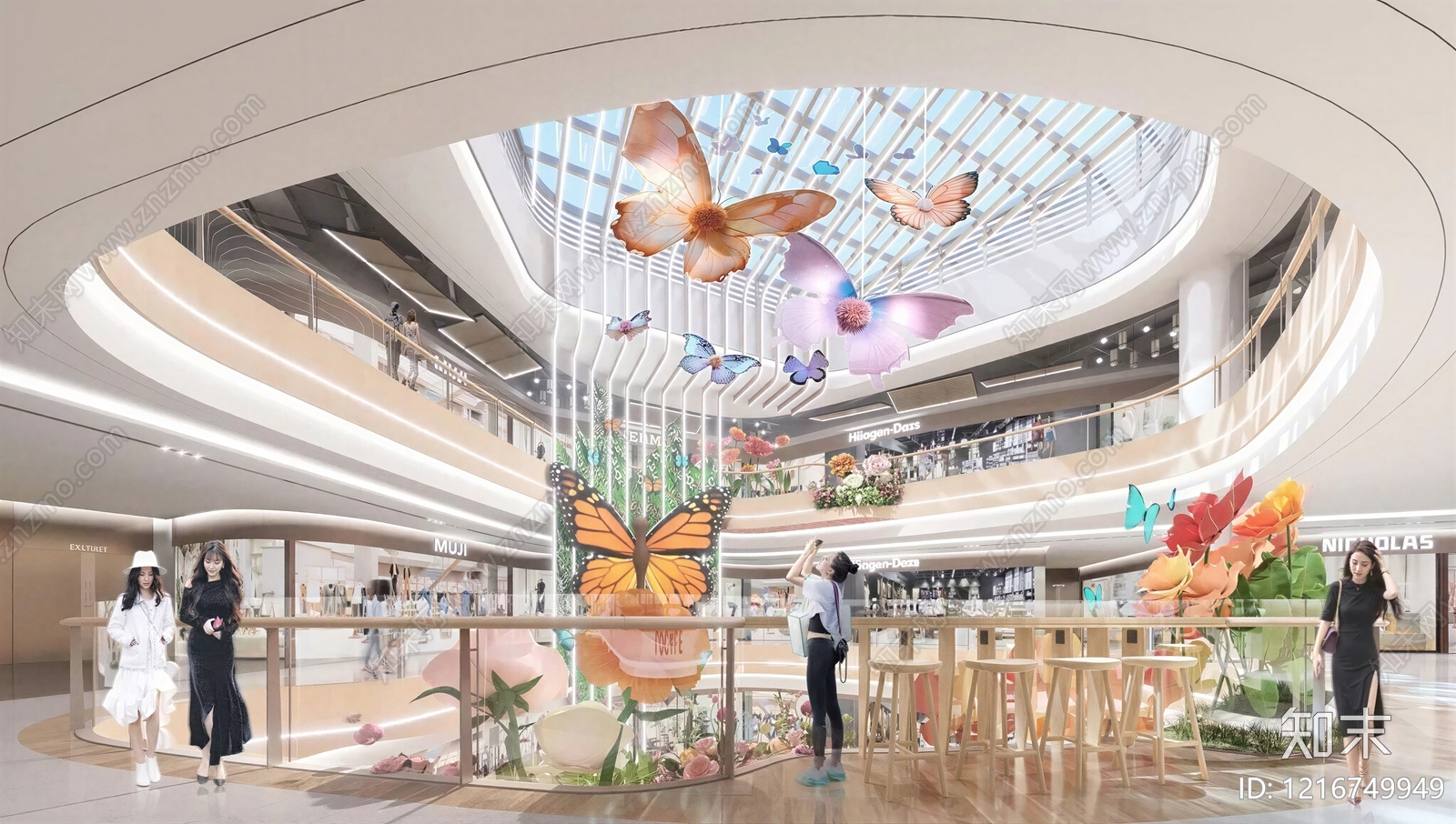 现代商场贴图下载【ID:1216749949】
