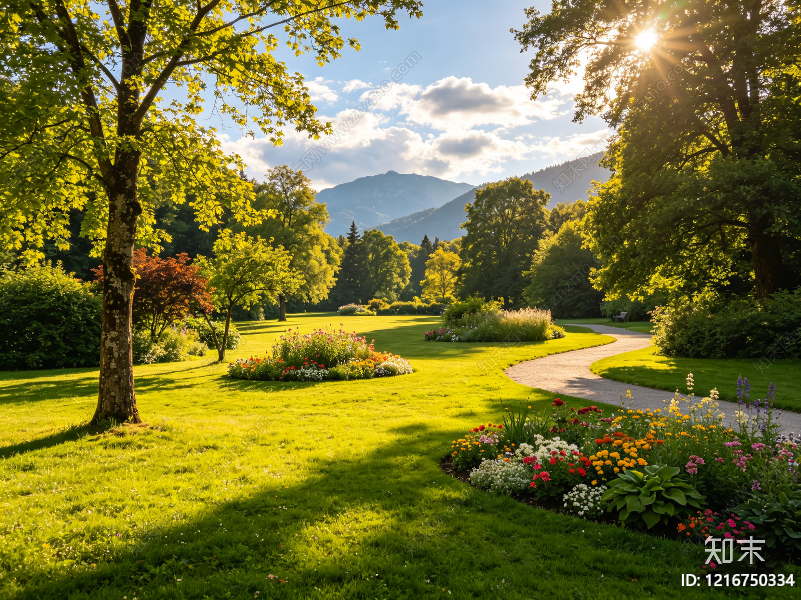 现代花园贴图下载【ID:1216750334】