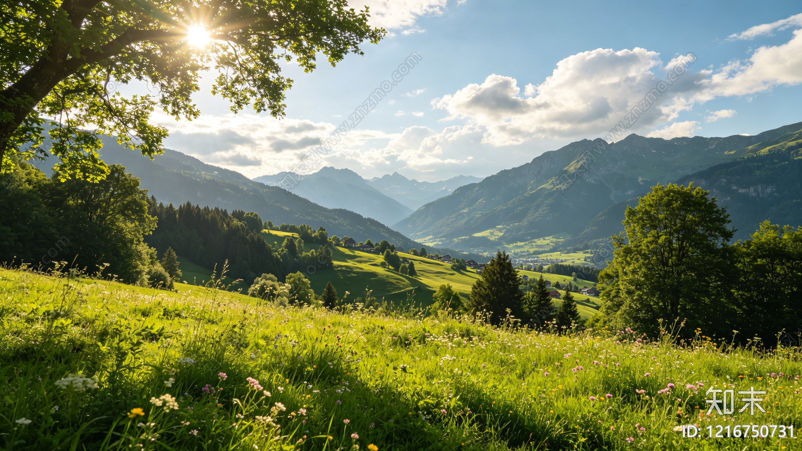 现代山水贴图下载【ID:1216750731】