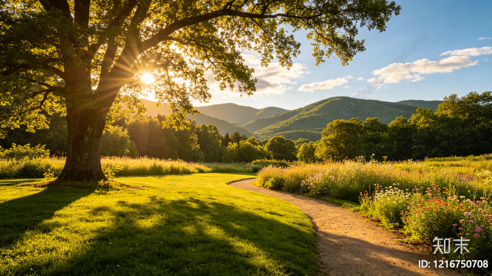 现代山水贴图下载【ID:1216750708】