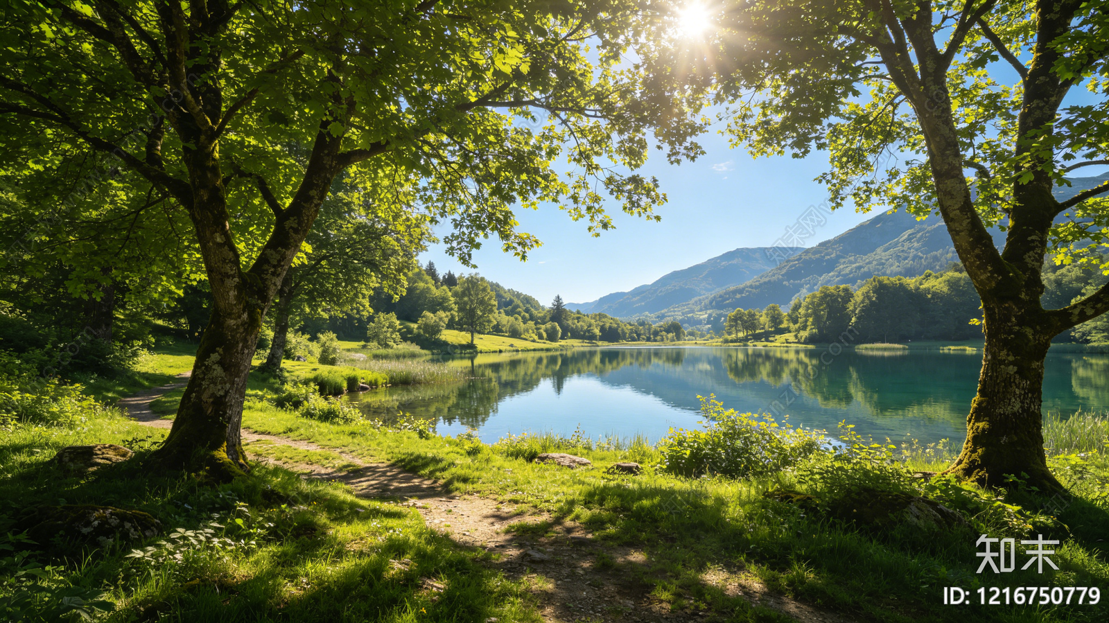 现代山水贴图下载【ID:1216750779】