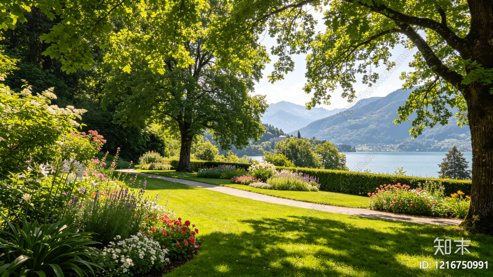 现代花园贴图下载【ID:1216750991】