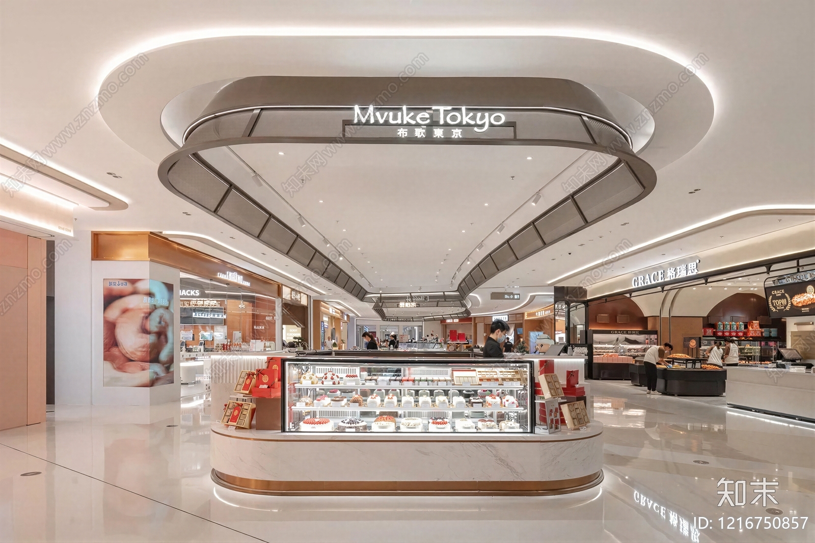 现代商场贴图下载【ID:1216750857】