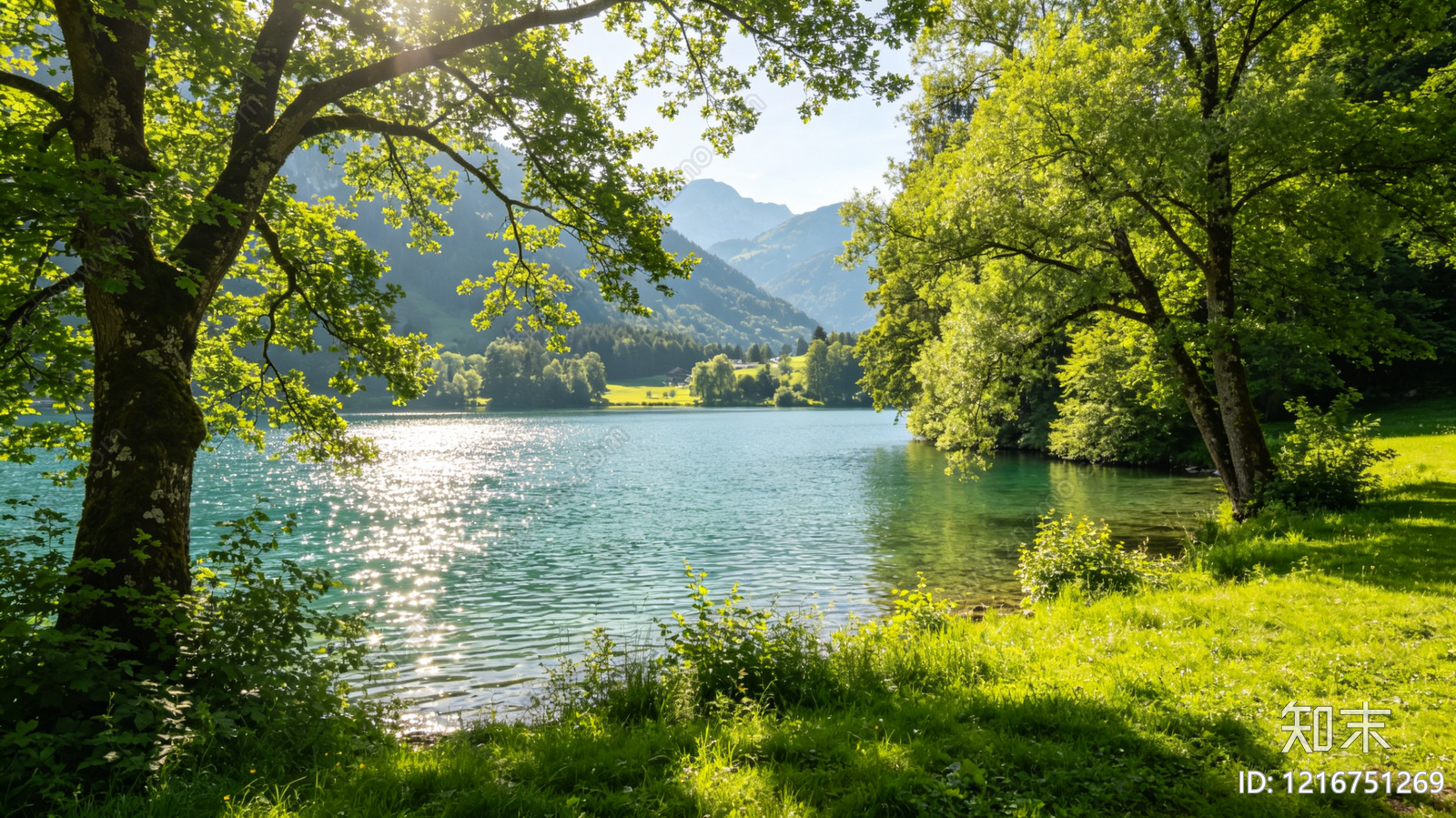 现代山水贴图下载【ID:1216751269】