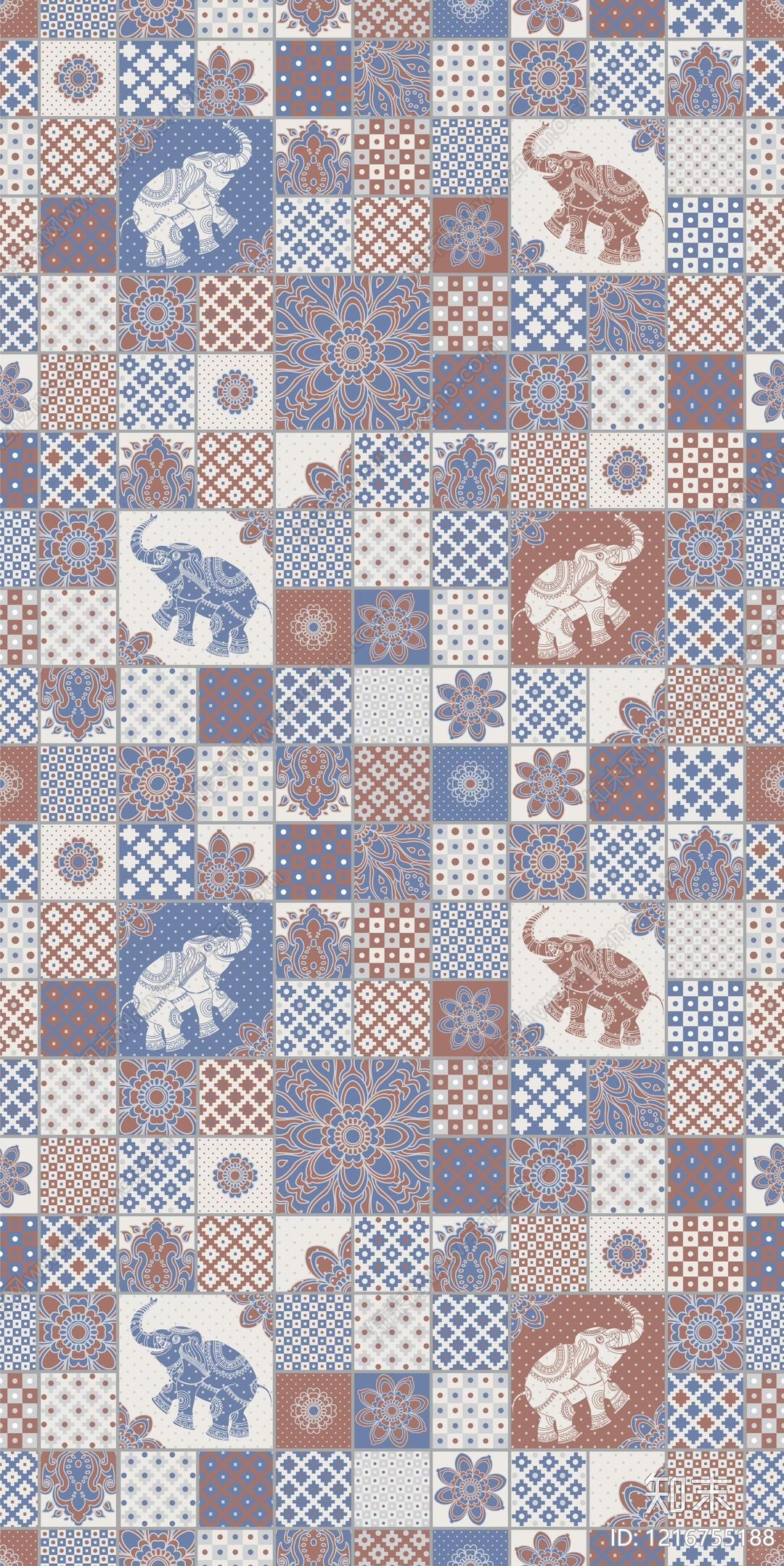 复古民族图案贴图下载【ID:1216755188】