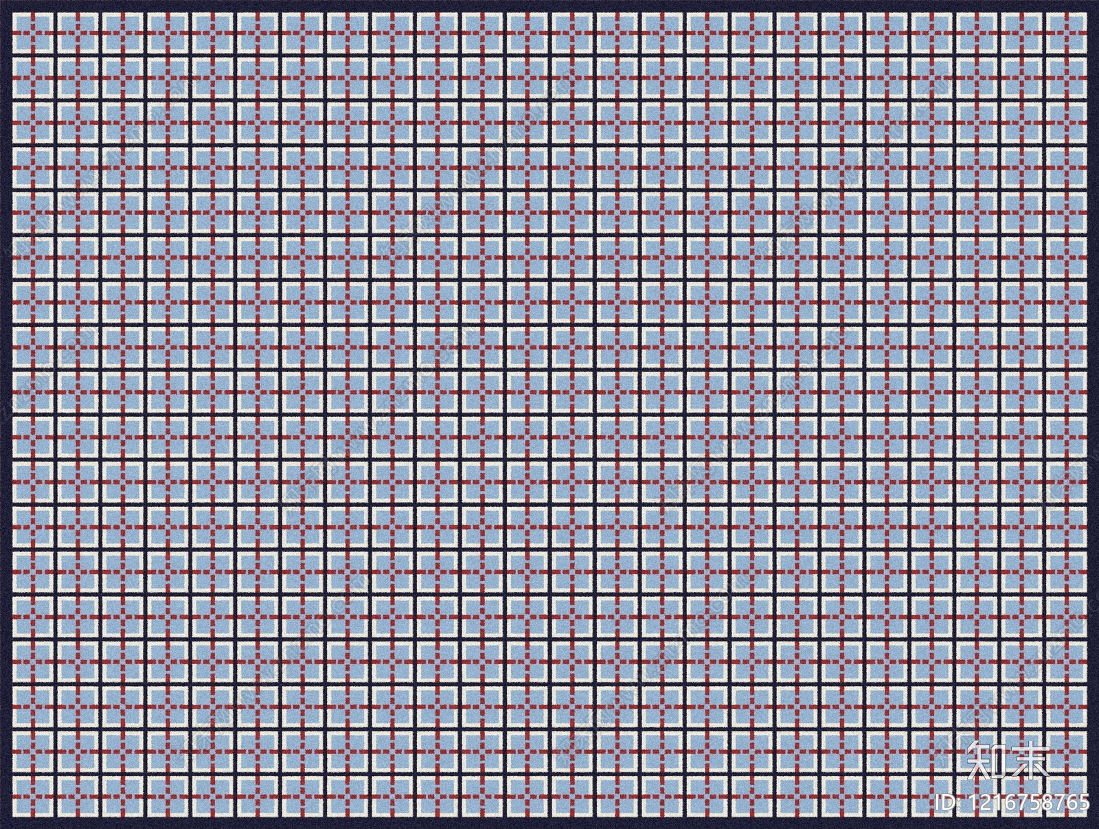 轻奢格子地毯贴图下载【ID:1216758765】
