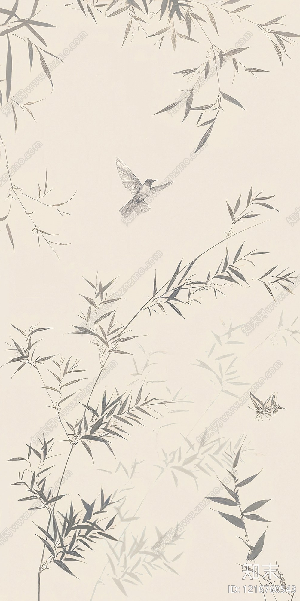 新中式水墨画贴图下载【ID:1216760543】