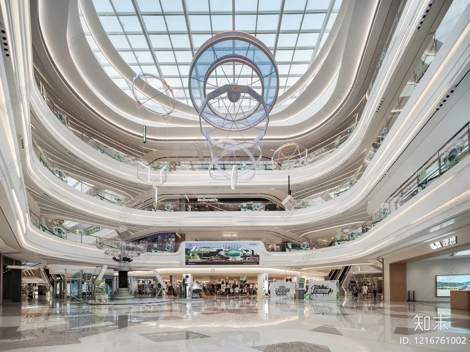 现代商场贴图下载【ID:1216761002】