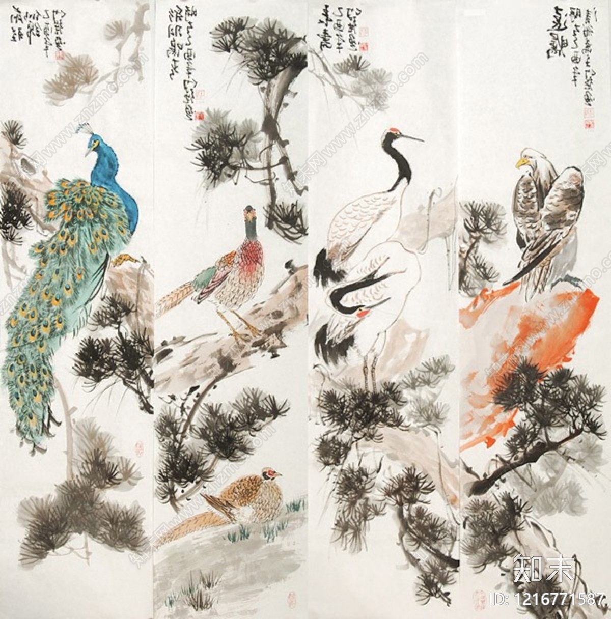 水墨画贴图下载【ID:1216771587】