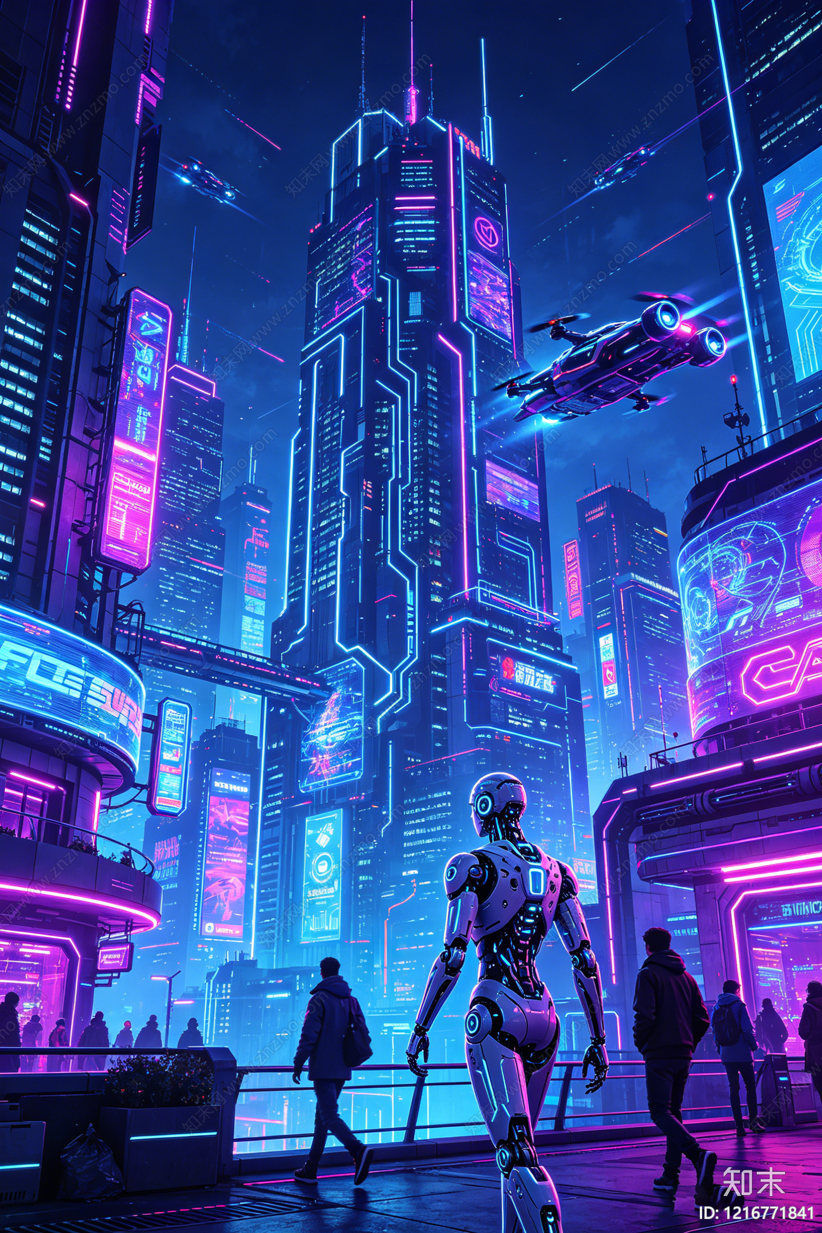 现代装饰画贴图下载【ID:1216771841】