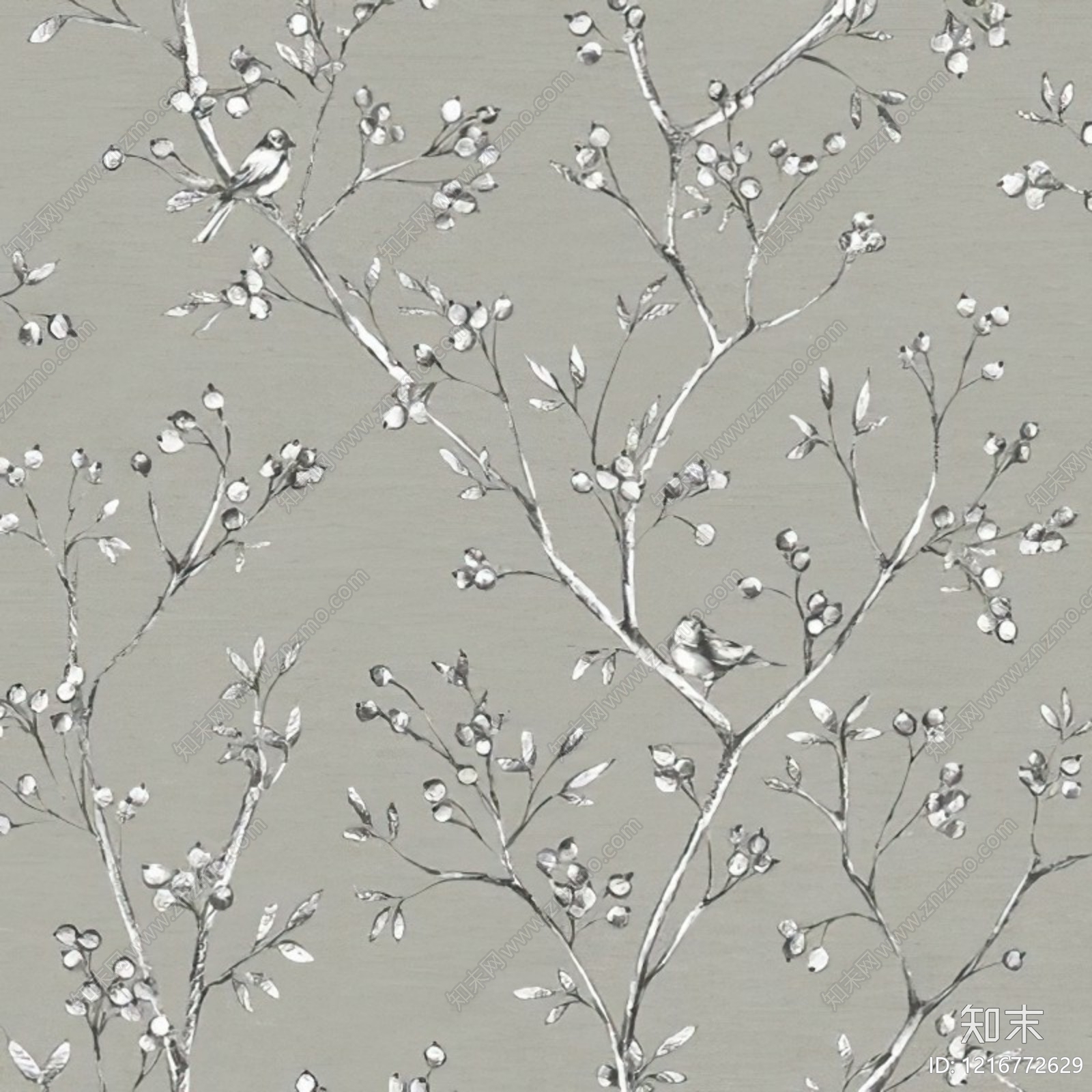 花鸟壁纸贴图下载【ID:1216772629】