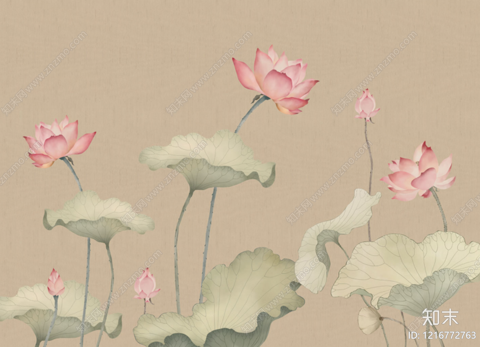 水墨画贴图下载【ID:1216772763】