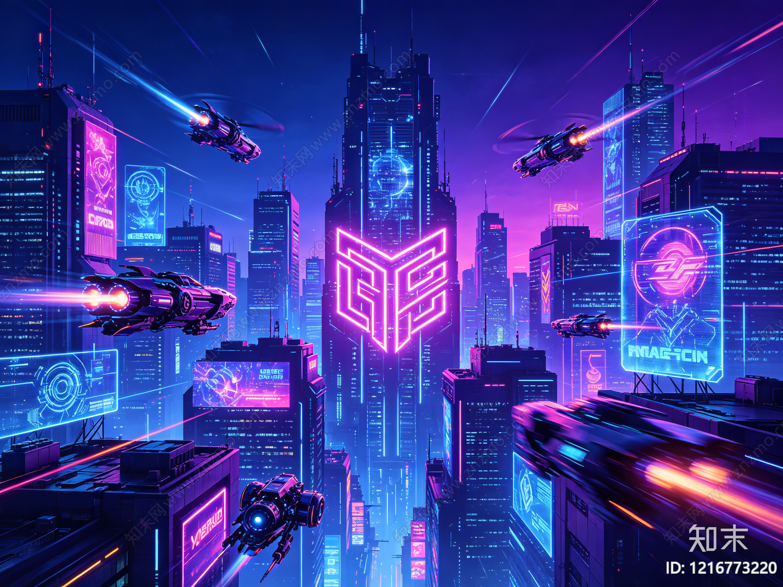 现代装饰画贴图下载【ID:1216773220】