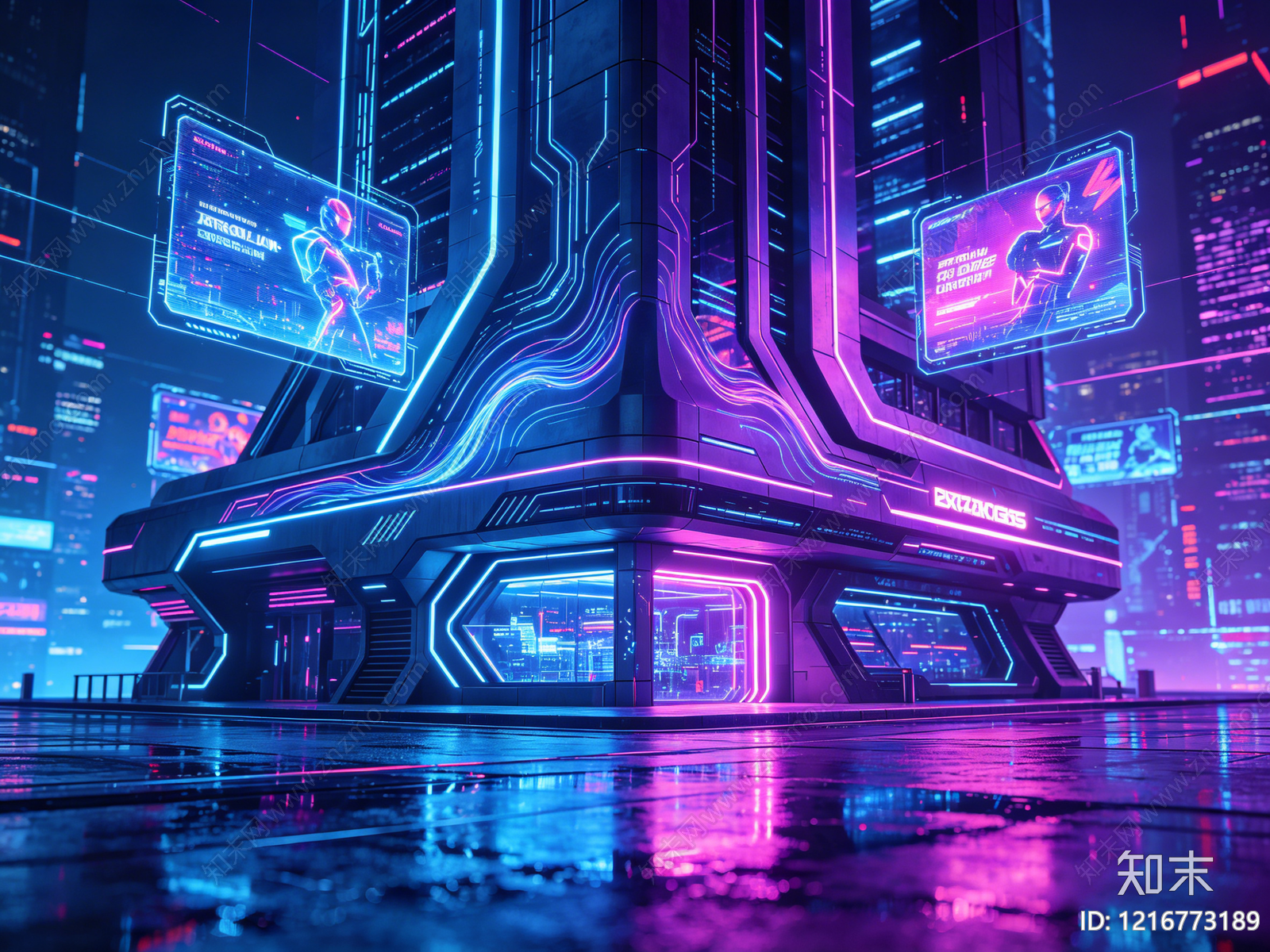 现代装饰画贴图下载【ID:1216773189】