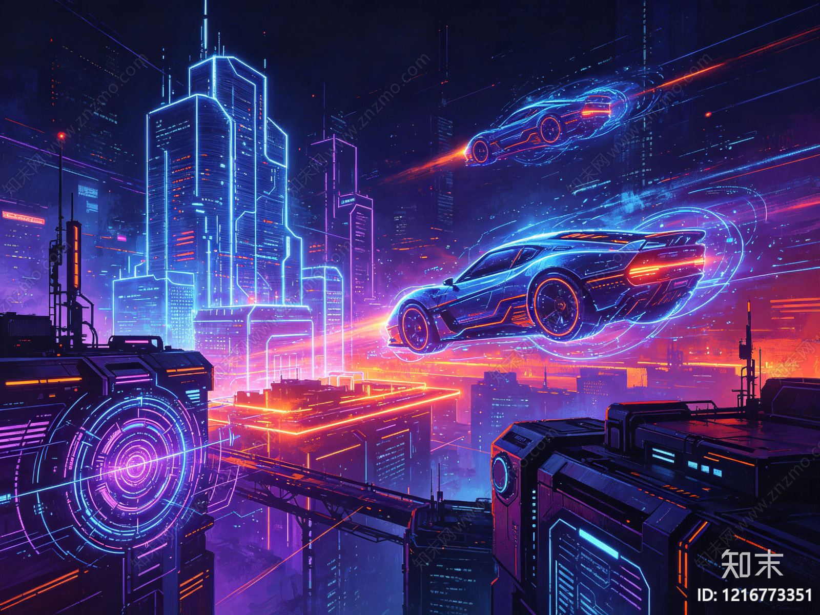 现代装饰画贴图下载【ID:1216773351】