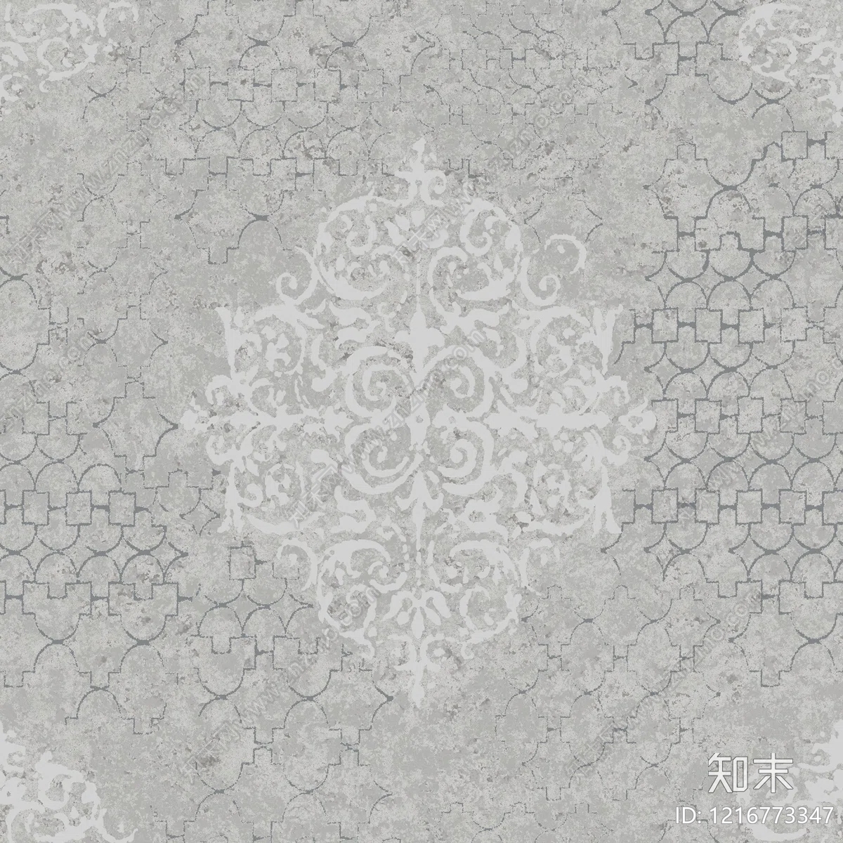 欧式花纹壁纸贴图下载【ID:1216773347】