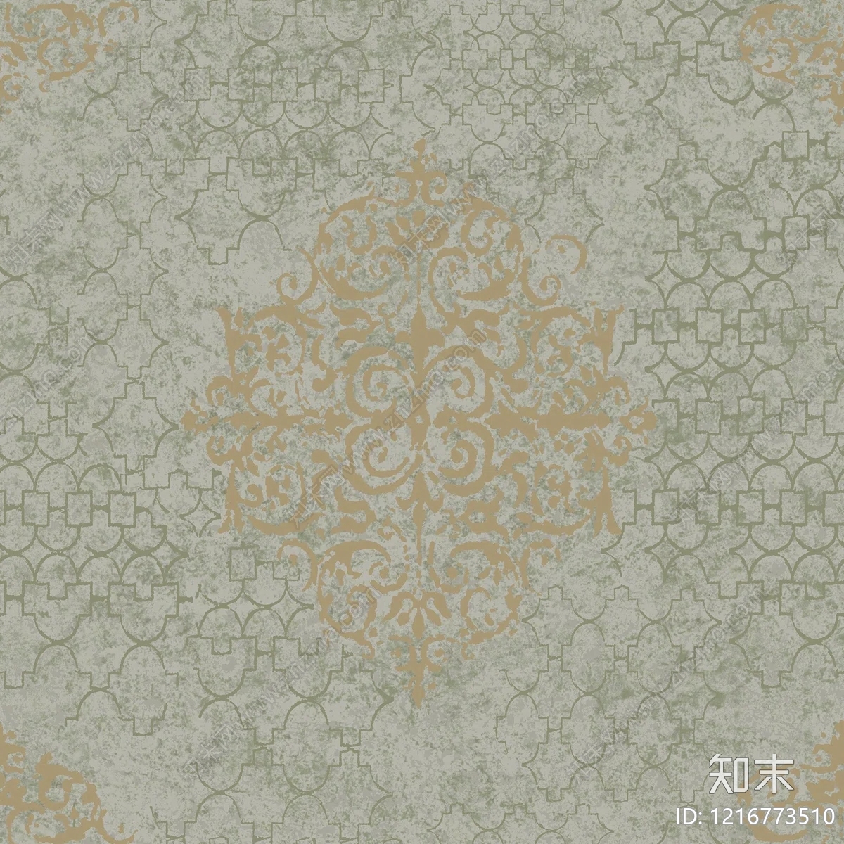 欧式花纹壁纸贴图下载【ID:1216773510】