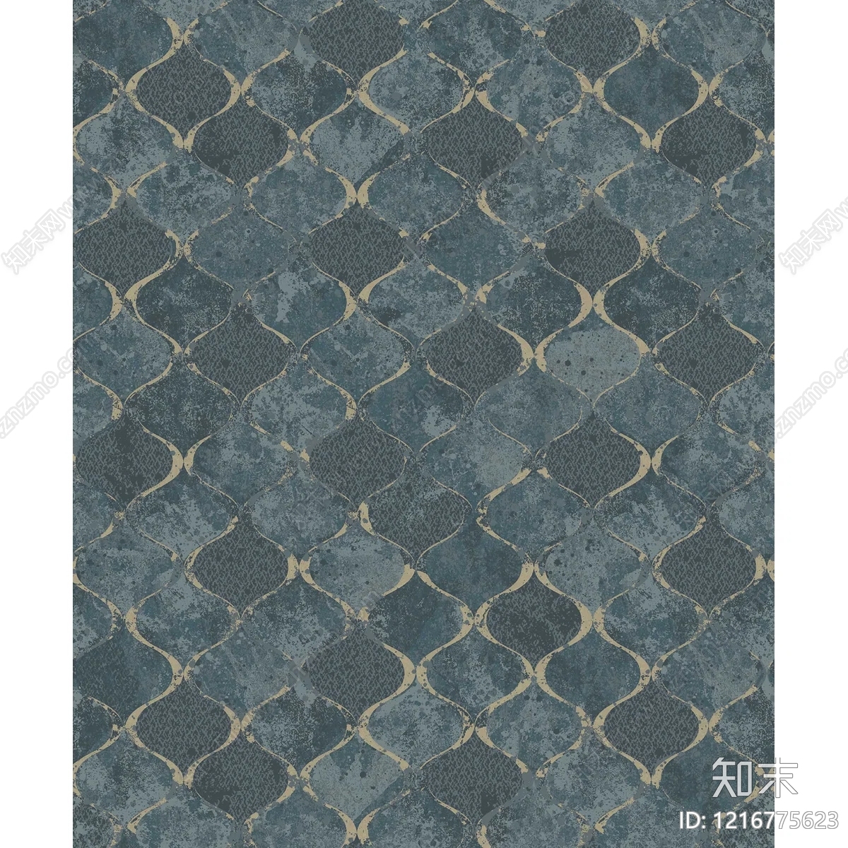 欧式花纹壁纸贴图下载【ID:1216775623】