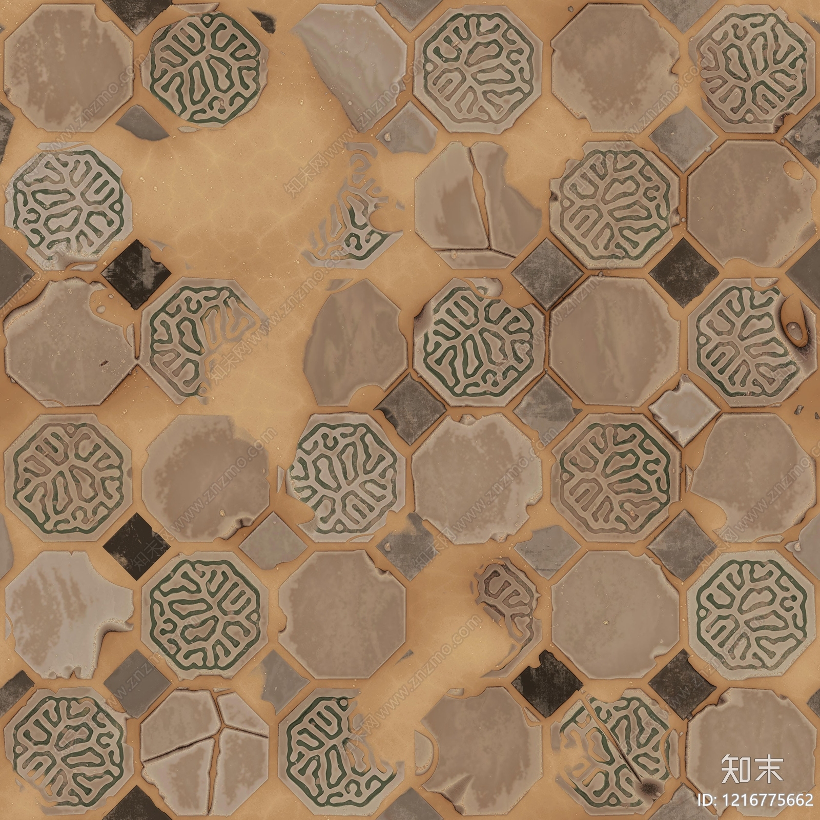 花纹砖贴图下载【ID:1216775662】