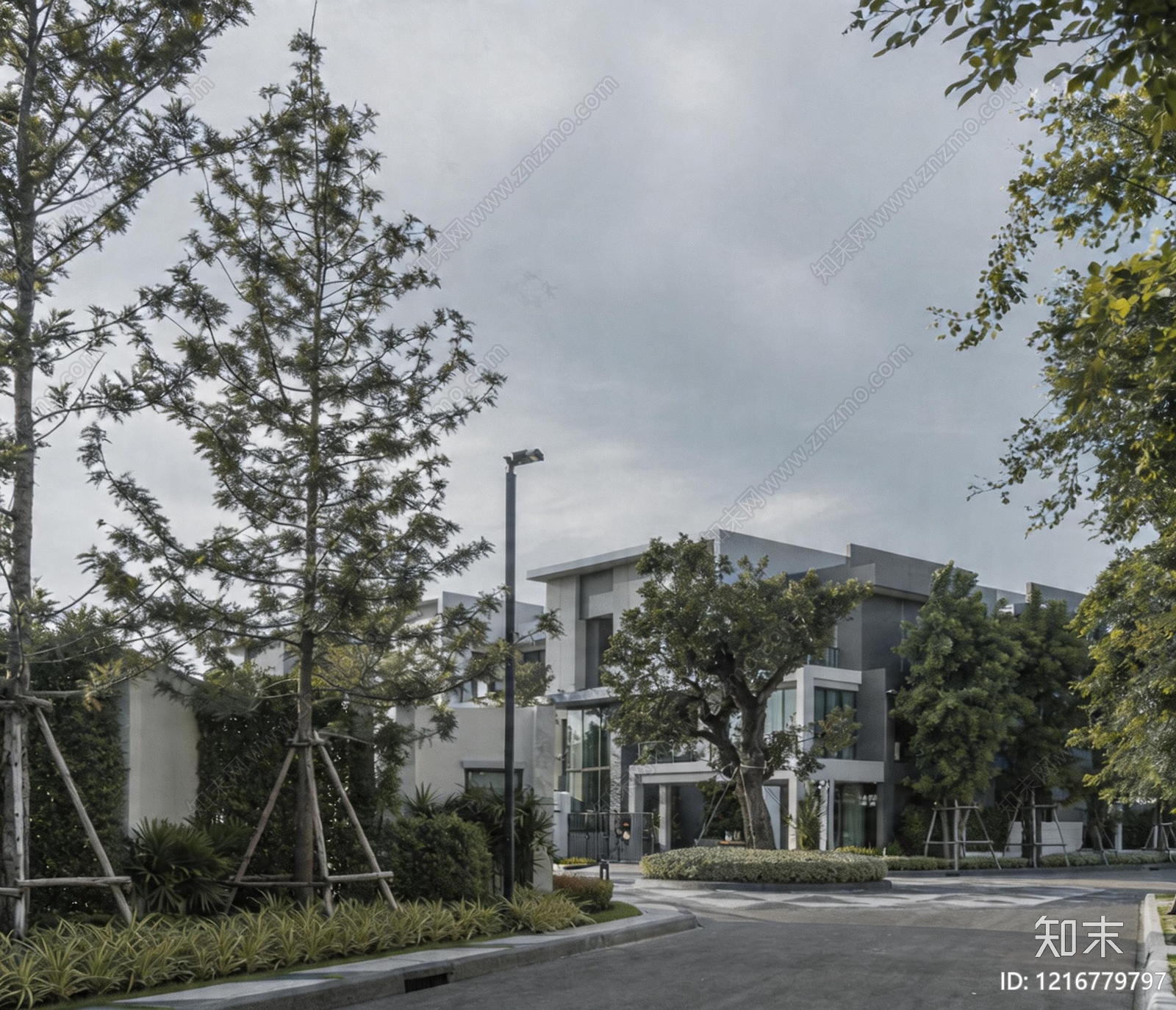 现代建筑外立面贴图下载【ID:1216779797】