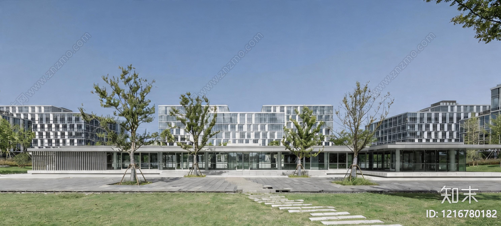 现代建筑群贴图下载【ID:1216780182】